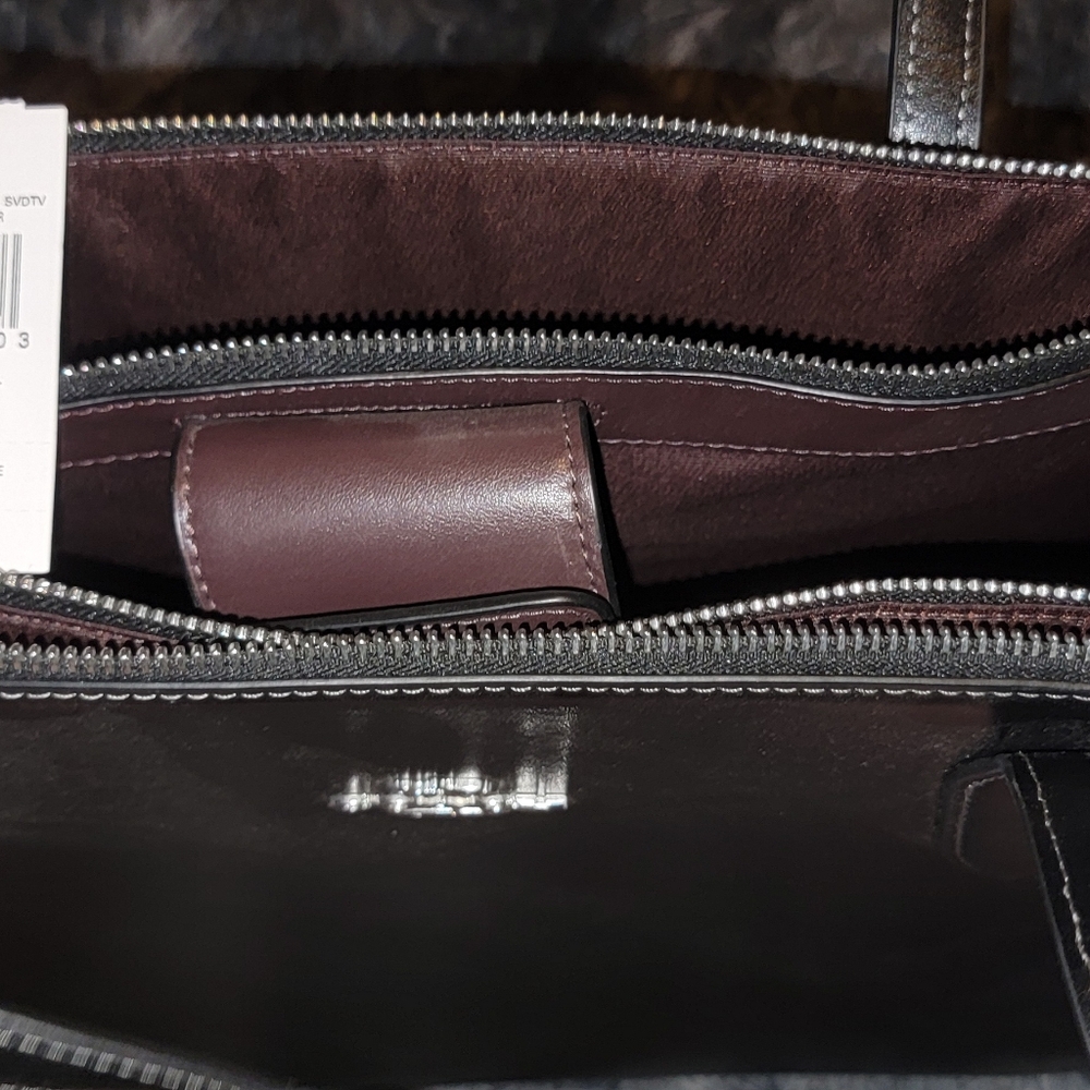 Coach Black Leather Men's Briefcase - Picture 2 of 3
